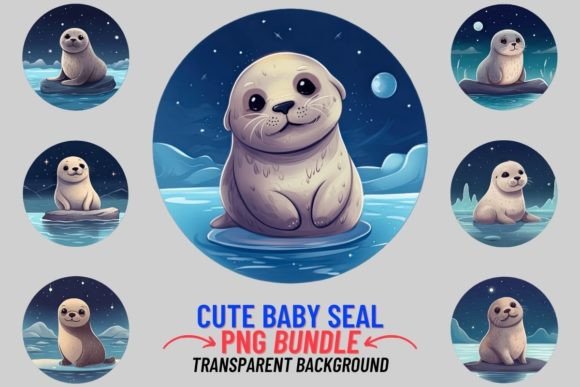 Adorable Design Assets: The Cute Baby Seal Clipart