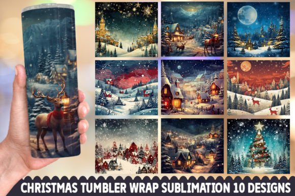 Elevate Your Holiday Crafts with a Christmas Tumbler Sublimation Bundle