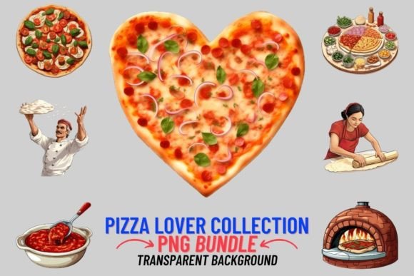 Pizza Lover Collection Sublimation: Vibrant Design Assets