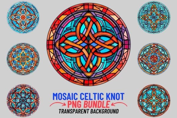 Stained Glass Celtic Knot Sublimation: Ancient Motifs for Modern Design